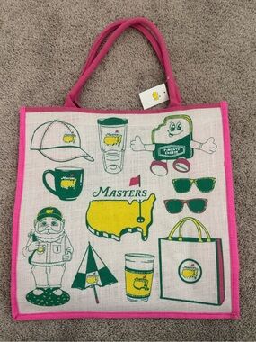 NWT Masters 2026 Pink Jute Bag